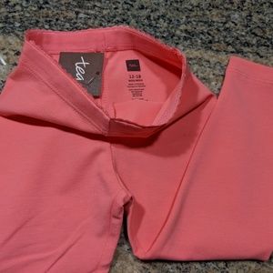 Tea Collection solid baby girl leggings 12-18 mo